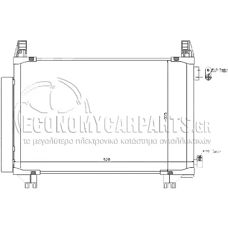ΨΥΓΕΙΟ A/C (ΓΙΑ ΕΚΔΟΣΕΙΣ 1.0i - 1.3 16v) (ΔΙΑΣΤΑΣΕΙΣ ΚΥΨΕΛΗΣ: 497x320x16) (ΓΙΑ ΟΧΗΜΑΤΑ ΚΑΤΑΣΚΕΥΑΣΜΕΝΑ ΣΤΗ ΓΑΛΛΙΑ) (ΜΕ ΠΑΡΟΧΕΣ ΑΝΩ ΠΛΑΙ)