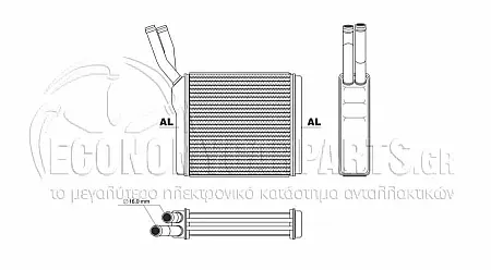 ΨΥΓΕΙΟ ΚΑΛΟΡΙΦΕΡ (ΔΙΑΣΤΑΣΕΙΣ ΚΥΨΕΛΗΣ: 160x164x45mm) (ΜΕ ΙΣΙΑ ΚΥΨΕΛΗ)