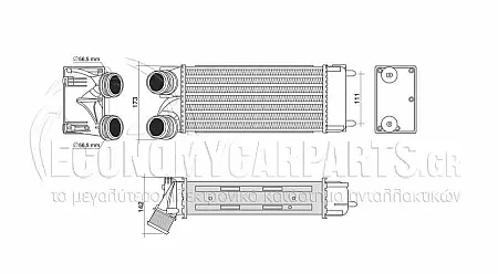 ΨΥΓΕΙΟ INTERCOOLER 1,6-16V VTI THP (300x150x80)