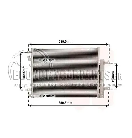 ΨΥΓΕΙΟ A/C (ΓΙΑ ΟΛΕΣ ΤΙΣ ΕΚΔΟΣΕΙΣ ΒΕΝΖΙΝΗ - ΠΕΤΡΕΛΑΙΟ) (ΔΙΑΣΤΑΣΕΙΣ ΚΥΨΕΛΗΣ: 460x360x12mm)
