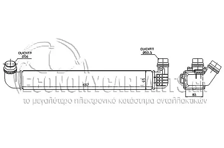 ΨΥΓΕΙΟ INTERCOOLER 1.5DCI (657*93*85)