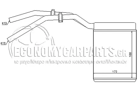ΨΥΓΕΙΟ ΚΑΛΟΡΙΦΕΡ (ΔΙΑΣΤΕΙΣ ΚΥΨΕΛΗΣ: 188x172x32mm) (ΜΕ ΣΓΟΥΡΗ ΚΥΨΕΛΗ)