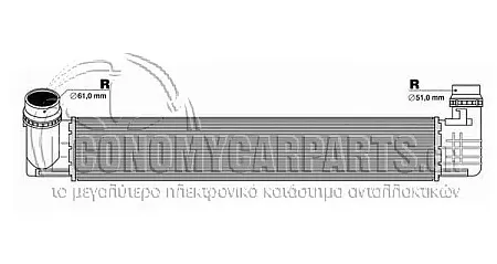 ΨΥΓΕΙΟ INTERCOOLER (ΓΙΑ ΕΚΔΟΣΕΙΣ 2.0 TCE ΒΕΝΖΙΝΗ - 1.6-1.9 dCi ΠΕΤΡΕΛΑΙΟ) (ΔΙΑΣΤΑΣΕΙΣ ΚΥΨΕΛΗΣ: 650x105x76mm)