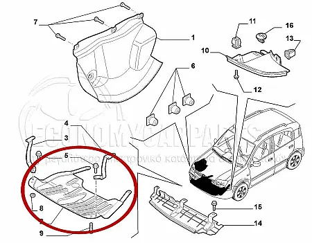 ΠΟΔΙΑ ΜΗΧΑΝΗΣ ΠΛΑΣΤΙΚΗ (ΓΙΑ ΕΚΔΟΣΕΙΣ 1.4 100HP ΒΕΝΖΙΝΗ)