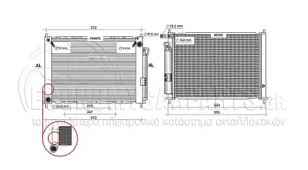 ΨΥΓEIO ΝΕΡΟΥ (ΓΙΑ ΕΚΔΟΣΕΙΣ 1.2 ΒΕΝΖΙΝΗ - 1.5 DCi ΠΕΤΡΕΛΑΙΟ) (ΜΕ ΕΝΣΩΜΑΤΟΜΕΝΟ A/C) (ΔΙΑΣΤΑΣΕΙΣ ΚΥΨΕΛΗΣ: 510x380mm)
