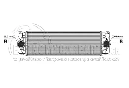 ΨΥΓΕΙΟ INTERCOOLER (ΓΙΑ ΕΚΔΟΣΕΙΣ 2.0 TDi ΠΕΤΡΕΛΑΙΟ) (ΔΙΑΣΤΑΣΕΙΣ ΚΥΨΕΛΗΣ: 640x200x64mm) (ΜΕ ΚΟΥΜΠΩΤΑ ΚΟΛΑΡΑ)