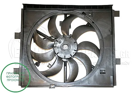 ΒΕΝΤΙΛΑΤΕΡ ΨΥΓΕΙΟΥ ΚΟΜΠΛΕ (ΓΙΑ ΕΚΔΟΣΕΙΣ 1.6 DIG TURBO ΒΕΝΖΙΝΗ - 1.5 dCi ΠΕΤΡΕΛΑΙΟ) (Μονό) (2 Φίσες) (2+2pin) (ΔΙΑΜΕΤΡΟΣ ΦΤΕΡΩΤΗΣ: 425mm)