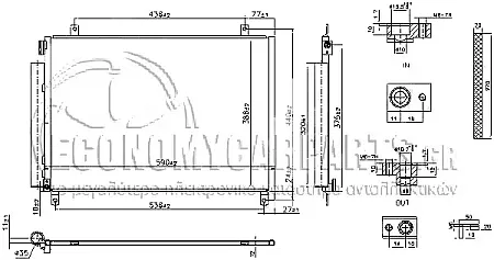 ΨΥΓΕΙΟ A/C (ΓΙΑ ΕΚΔΟΣΕΙΣ 1.0-1.2 I 16v - HYBRID ΒΕΝΖΙΝΗ) (ΔΙΑΣΤΑΣΕΙΣ ΚΥΨΕΛΗΣ: 565x385x12mm)