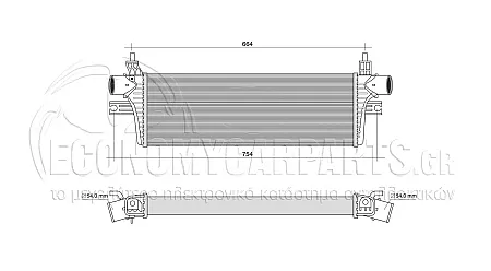 ΨΥΓΕΙΟ INTERCOOLER (ΓΙΑ ΕΚΔΟΣΕΙΣ 2.4-2.8 D ΠΕΤΡΕΛΑΙΟ) (ΔΙΑΣΤΑΣΕΙΣ ΚΥΨΕΛΗΣ: 590x202x50mm)