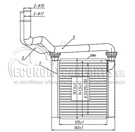 ΨΥΓΕΙΟ ΚΑΛΟΡΙΦΕΡ (ΔΙΑΣΤΑΣΕΙΣ ΚΥΨΕΛΗΣ: 125x140x26mm) (BR)