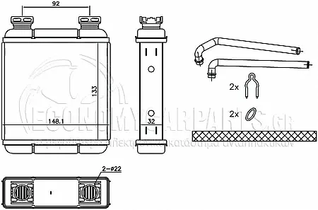 ΨΥΓΕΙΟ ΚΑΛΟΡΙΦΕΡ (ΔΙΑΣΤΑΣΕΙΣ ΚΥΨΕΛΗΣ: 135x145x32) (BR)