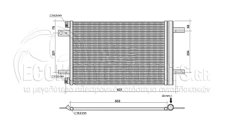 ΨΥΓΕΙΟ A/C (ΓΙΑ ΟΛΕΣ ΤΙΣ ΕΚΔΟΣΕΙΣ ΒΕΝΖΙΝΗ - ΠΕΤΡΕΛΑΙΟ) (ΔΙΑΣΤΑΣΕΙΣ ΚΥΨΕΛΗΣ: 525x335x12mm)