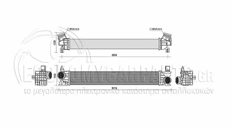ΨΥΓΕΙΟ INTERCOOLER (ΓΙΑ ΕΚΔΟΣΕΙΣ: 1.5 (216/218i) ΒΕΝΖΙΝΗ (585x98x95)