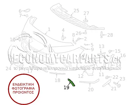 ΣΠΟΪΛΕΡ ΠΡΟΦΥΛΑΚΤΗΡΑ ΕΜΠΡΟΣ ΑΚΡΑΙΟ (ΓΙΑ ΕΚΔΟΣΕΙΣ AMG-LINE)