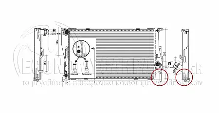 ΨΥΓΕΙΟ ΝΕΡΟΥ (ΓΙΑ ΕΚΔΟΣΕΙΣ 135i 3.0 ΒΕΝΖΙΝΗ ME ΜΗΧΑΝΙΚΟ ΚΙΒΩΤΙΟ ΤΑΧΥΤΗΤΩΝ - 116D-118D-120D-123D 2.0 ΠΕΤΡΕΛΑΙΟ ΜΕ ΜΗΧΑΝΙΚΟ Ή ΑΥΤΟΜΑΤΟ ΚΙΒΩΤΙΟ ΤΑΧΥΤΗΤΩΝ) (ΔΙΑΣΤΑΣΕΙΣ ΚΥΨΕΛΗΣ: 600x340x32mm) (ΜΕ 1 ΣΩΛΗΝΑ) (BEHR ALTERNATIVE)