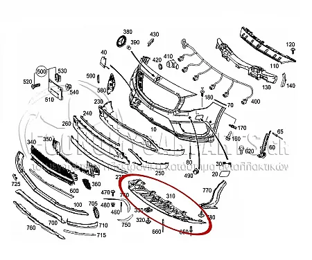 ΠΟΔΙΑ ΠΡΟΦΥΛΑΚΤΗΡΑ ΕΜΠΡΟΣ (ΓΙΑ ΕΚΔΟΣΕΙΣ AMG-LINE)