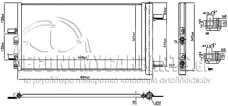 ΨΥΓΕΙΟ A/C (ΓΙΑ ΕΚΔΟΣΕΙΣ 1.5 HYBRID ΒΕΝΖΙΝΗ) (ΔΙΑΣΤΑΣΕΙΣ ΚΥΨΕΛΗΣ: 620x340x16mm)