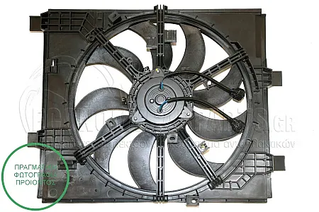 ΒΕΝΤΙΛΑΤΕΡ ΨΥΓΕΙΟΥ ΚΟΜΠΛΕ (ΓΙΑ ΕΚΔΟΣΕΙΣ 1.6 DIG TURBO ΒΕΝΖΙΝΗ - 1.5 dCi ΠΕΤΡΕΛΑΙΟ) (Μονό) (2 Φίσες) (2+2pin) (ΔΙΑΜΕΤΡΟΣ ΦΤΕΡΩΤΗΣ: 425mm)