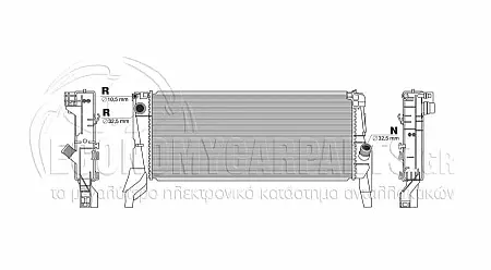 ΨΥΓΕΙΟ ΝΕΡΟΥ (ΓΙΑ ΕΚΔΟΣΕΙΣ 225i 2.0 ΒΕΝΖΙΝΗ) (ΓΙΑ ΟΧΗΜΑΤΑ ΜΕ ΑΥΤΟΜΑΤΟ ΚΙΒΩΤΙΟ ΤΑΧΥΤΗΤΩΝ) (ΔΙΑΣΤΑΣΕΙΣ ΚΥΨΕΛΗΣ: 680x280x26mm)