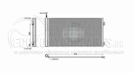 ΨΥΓΕΙΟ A/C (ΓΙΑ ΟΛΕΣ ΤΙΣ ΕΚΔΟΣΕΙΣ ΒΕΝΖΙΝΗ - ΠΕΤΡΕΛΑΙΟ) (ΔΙΑΣΤΑΣΕΙΣ ΚΥΨΕΛΗΣ: 625x330x12mm)
