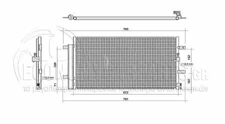 ΨΥΓΕΙΟ A/C (ΓΙΑ ΕΚΔΟΣΕΙΣ 3.0 TFSi-3.2 FSi ΒΕΝΖΙΝΗ - 2.7-3.0 TDi ΠΕΤΡΕΛΑΙΟ) (ΔΙΑΣΤΑΣΕΙΣ ΚΥΨΕΛΗΣ: 676x335mm)