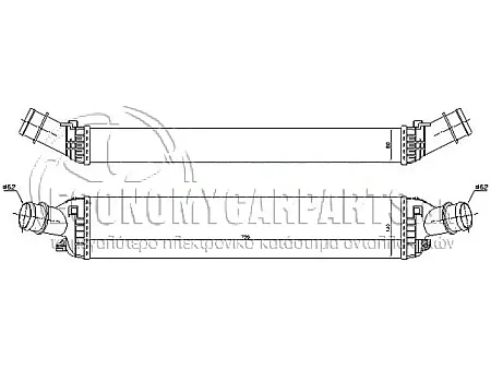 ΨΥΓΕΙΟ INTERCOOLER (ΓΙΑ ΕΚΔΟΣΕΙΣ 3.0 45-50 TDi ΠΕΤΡΕΛΑΙΟ) (ΔΙΑΣΤΑΣΕΙΣ ΚΥΨΕΛΗΣ: 720x135x90mm)