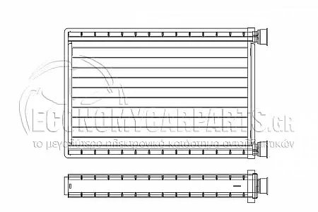 ΨΥΓΕΙΟ ΚΑΛΟΡΙΦΕΡ (ΔΙΑΣΤΑΣΕΙΣ ΚΥΨΕΛΗΣ: 143x250x26mm) (BEHR) (ΤΥΠΟΥ DENSO)