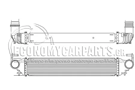 ΨΥΓΕΙΟ INTERCOOLER (ΓΙΑ ΟΛΕΣ ΤΙΣ ΕΚΔΟΣΕΙΣ ΒΕΝΖΙΝΗ - ΠΕΤΡΕΛΑΙΟ) (ΔΙΑΣΤΑΣΕΙΣ ΚΥΨΕΛΗΣ: 580x112x62mm)