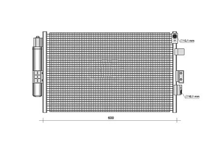 ΨΥΓΕΙΟ A/C (ΓΙΑ ΕΚΔΟΣΕΙΣ 1.0 EcoBoost ΒΕΝΖΙΝΗ) (ΓΙΑ ΟΧΗΜΑΤΑ ΜΕ ΑΥΤΟΜΑΤΟ ΚΙΒΩΤΙΟ ΤΑΧΥΤΗΤΩΝ) (ΔΙΑΣΤΑΣΕΙΣ ΚΥΨΕΛΗΣ: 502x349x16mm) (ΜΕ ΠΑΡΟΧΗ ΚΑΤΩ ΑΠΌ ΤΗ ΜΗΧΑΝΗ)