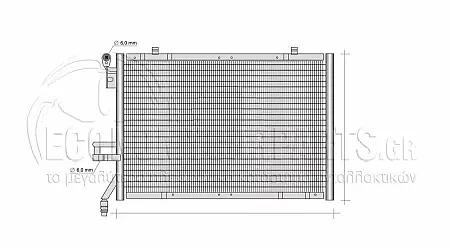 ΨΥΓΕΙΟ A/C (ΓΙΑ ΕΚΔΟΣΕΙΣ 1.0 EcoBoost ΒΕΝΖΙΝΗ) (ΔΙΑΣΤΑΣΕΙΣ ΚΥΨΕΛΗΣ: 502x349x16mm)