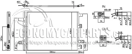 ΨΥΓΕΙΟ A/C (ΓΙΑ ΟΛΕΣ ΤΙΣ ΕΚΔΟΣΕΙΣ ΒΕΝΖΙΝΗ - ΠΕΤΡΕΛΑΙΟ) (ΔΙΑΣΤΑΣΕΙΣ ΚΥΨΕΛΗΣ: 570x430x12mm)
