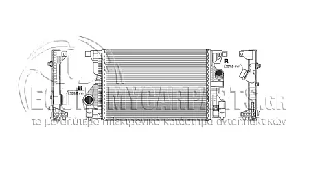 ΨΥΓΕΙΟ INTERCOOLER (ΓΙΑ ΕΚΔΟΣΕΙΣ 1.3 ΒΕΝΖΙΝΗ/HYBRID) (ΔΙΑΣΤΑΣΕΙΣ ΚΥΨΕΛΗΣ: 634x427x30mm)