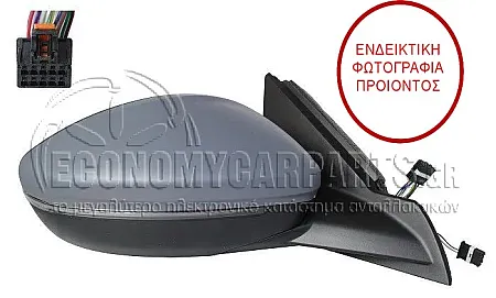 ΚΑΘΡΕΦΤΗΣ ΕΞΩΤΕΡΙΚΟΣ ΗΛΕΚΤΡΙΚΟΣ ΘΕΡΜΑΙΝΟΜΕΝΟΣ ΒΑΦΟΜΕΝΟΣ (ΗΛΕΚΤΡΙΚΑ ΑΝΑΚΛΕΙΝΟΜΕΝΟΣ) (ΜΕ ΦΛΑΣ LED ΚΑΙ ΦΩΣ ΑΣΦΑΛΕΙΑΣ LED) (ΜΕ ΑΙΣΘΗΤΗΡΑ ΘΕΡΜΟΚΡΑΣΙΑΣ ΚΑΙ ΣΥΣΤΗΜΑ BLIS) (14pin) (CONVEX GLAS)
