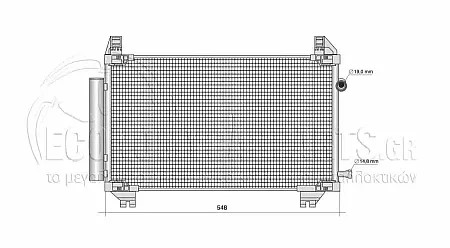 ΨΥΓΕΙΟ A/C (ΓΙΑ ΕΚΔΟΣΕΙΣ 1.0 ΒΕΝΖΙΝΗ) (ΓΙΑ ΟΧΗΜΑΤΑ ΚΑΤΑΣΚΕΥΑΣΜΕΝΑ ΣΤΗ ΓΑΛΛΙΑ) (ΔΙΑΣΤΑΣΕΙΣ ΚΥΨΕΛΗΣ: 518x340x12mm) (ΜΕ ΠΑΡΟΧΕΣ ΑΝΩ/ΕΜΠΡΟΣ ΚΑΙ ΚΑΤΩ/ΠΛΑΙ)