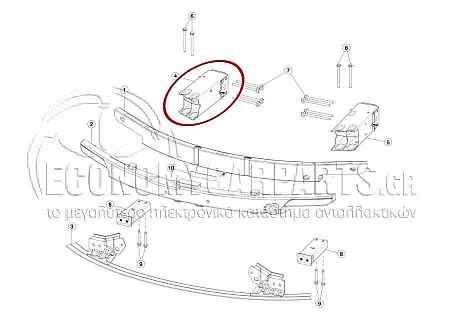 ΒΑΣΗ ΤΡΑΒΕΡΣΑΣ ΠΡΟΦΥΛΚΤΗΡΑ ΕΜΠΡΟΣ ΑΝΩ (ΑΛΟΥΜΙΝΙΟ)