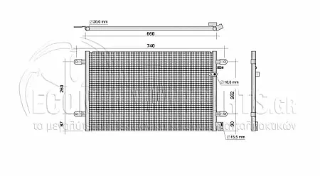 ΨΥΓΕΙΟ A/C (ΓΙΑ ΕΚΔΟΣΕΙΣ 3.0 TFSI-3.2-4.2 FSI-5.2 S6 ΒΕΝΖΙΝΗ - 2.7-3.0 TDI ΠΕΤΡΕΛΑΙΟ) (ΔΙΑΣΤΑΣΕΙΣ ΚΥΨΕΛΗΣ: 658x393x16mm)