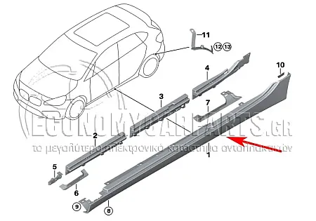 ΜΑΡΣΠΙΕ ΠΛΑΣΤΙΚΟ ΣΕΤ (F46) (ΓΙΑ ΕΚΔΟΣΕΙΣ Μ-SPORT)