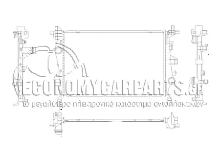ΨΥΓΕΙΟ ΝΕΡΟΥ (ΓΙΑ ΕΚΔΟΣΕΙΣ 1.4 TURBO BENZINH - 1.3-1.6 MJTD ΠΕΤΡΕΛΑΙΟ) (ΓΙΑ ΟΧΗΜΑΤΑ ΜΕ ΜΗΧΑΝΙΚΟ Ή ΑΥΤΟΜΑΤΟ ΚΙΒΩΤΙΟ ΤΑΧΥΤΗΤΩΝ) (ΓΙΑ ΕΚΔΟΣΕΙΣ 2WD/4WD) (ΔΙΑΣΤΑΣΕΙΣ ΚΥΨΕΛΗΣ: 620x388x16mm)