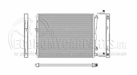 ΨΥΓΕΙΟ ΝΕΡΟΥ (ΓΙΑ ΕΚΔΟΣΕΙΣ 2.0-3.0 ΒΕΝΖΙΝΗ/HYBRID) (ΓΙΑ ΟΧΗΜΑΤΑ ΜΕ ΜΗΧΑΝΙΚΟ Ή ΑΥΤΟΜΑΤΟ ΚΙΒΩΤΙΟ ΤΑΧΥΤΗΤΩΝ) (ΔΙΑΣΤΑΣΕΙΣ ΚΥΨΕΛΗΣ: 615x498mm)