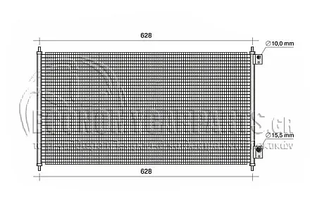 ΨΥΓΕΙΟ A/C (ΓΙΑ ΕΚΔΟΣΕΙΣ 3.0i V6 24V ΒΕΝΖΙΝΗ) (ΓΙΑ ΕΚΔΟΣΕΙΣ COUPE) (ΔΙΑΣΤΑΣΕΙΣ ΚΥΨΕΛΗΣ: 612x339x16mm)