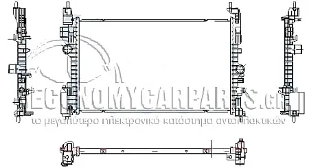 ΨΥΓΕΙΟ ΝΕΡΟΥ (ΓΙΑ ΕΚΔΟΣΕΙΣ 1.4 ΒΕΝΖΙΝΗ) (ΓΙΑ ΟΧΗΜΑΤΑ ΜΕ ΜΗΧΑΝΙΚΟ Ή ΑΥΤΟΜΑΤΟ ΚΙΒΩΤΙΟ ΤΑΧΥΤΗΤΩΝ) (ΔΙΑΣΤΑΣΕΙΣ ΚΥΨΕΛΗΣ: 620x365mm)