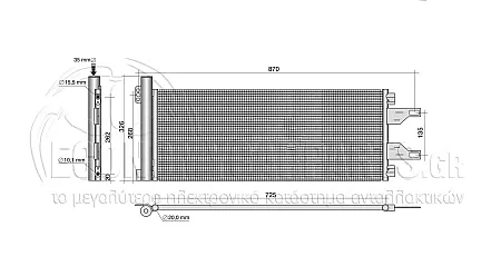 ΨΥΓΕΙΟ A/C (ΓΙΑ ΕΚΔΟΣΕΙΣ: 2.2-2.3-3.0 D HDι ΠΕΤΡΕΛΑΙΟ) (ΔΙΑΣΤΑΣΕΙΣ ΚΥΨΕΛΗΣ: 710x297x16mm)
