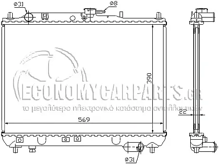 ΨΥΓΕΙΟ ΝΕΡΟΥ (ΓΙΑ ΟΛΕΣ ΤΙΣ ΕΚΔΟΣΕΙΣ ΒΕΝΖΙΝΗ) (ΔΙΑΣΤΑΣΕΙΣ ΚΥΨΕΛΗΣ: 388x563mm)