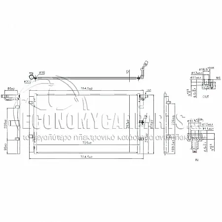 ΨΥΓΕΙΟ A/C (ΓΙΑ ΕΚΔΟΣΕΙΣ 1.5 ΠΕΤΡΕΛΑΙΟ) (ΔΙΑΣΤΑΣΕΙΣ ΚΥΨΕΛΗΣ: 725x393x12mm)