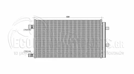 ΨΥΓΕΙΟ A/C (ΓΙΑ ΕΚΔΟΣΕΙΣ 1.3 BENZINH - 1.5 DCI ΠΕΤΡΕΛΑΙΟ) (ΔΙΑΣΤΑΣΕΙΣ ΚΥΨΕΛΗΣ: 628x359x12mm)