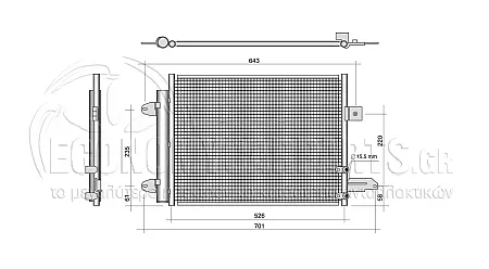 ΨΥΓΕΙΟ A/C (ΓΙΑ ΕΚΔΟΣΕΙΣ 2.5 RS BENZINH) (ΓΙΑ ΟΧΗΜΑΤΑ ΜΕ ΜΗΧΑΝΙΚΟ Ή ΑΥΤΟΜΑΤΟ ΚΙΒΩΤΙΟ ΤΑΧΥΤΗΤΩΝ) (ΔΙΑΣΤΑΣΕΙΣ ΚΥΨΕΛΗΣ: 546x378x16mm)