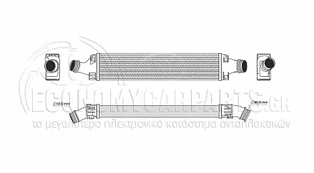 ΨΥΓΕΙΟ INTERCOOLER (ΓΙΑ ΕΚΔΟΣΕΙΣ 2.0TFSI ΒΕΝΖΙΝΗ - 3.0TDI ΠΕΤΡΕΛΑΙΟ) (ΔΙΑΣΤΑΣΕΙΣ ΚΥΨΕΛΗΣ: 720x144x80mm)