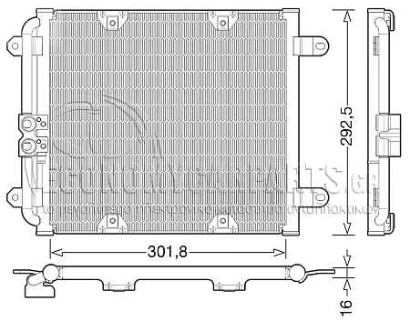 ΨΥΓΕΙΟ A/C (ΓΙΑ ΕΚΔΟΣΕΙΣ 4.2-5.2FSI ΒΕΝΖΙΝΗ) (ΔΙΑΣΤΑΣΕΙΣ ΚΥΨΕΛΗΣ: 344x291x16mm)