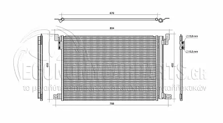 ΨΥΓΕΙΟ A/C (ΓΙΑ ΕΚΔΟΣΕΙΣ 3.0 ΒΕΝΖΙΝΗ-ΥΒΡΙΔΙΚΟ-ΠΕΤΡΕΛΑΙΟ) (ΔΙΑΣΤΑΣΕΙΣ ΚΥΨΕΛΗΣ: 650x452x12mm) (KOYO)