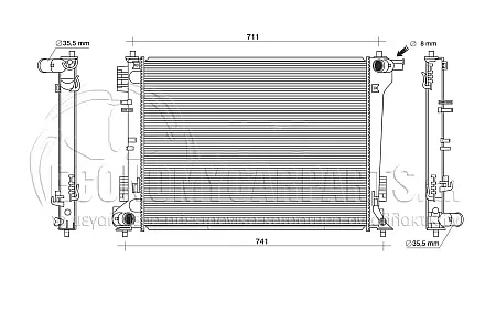 ΨΥΓΕΙΟ ΝΕΡΟΥ (ΓΙΑ ΕΚΔΟΣΕΙΣ 2.0 CRDi ΠΕΤΡΕΛΑΙΟ) (ΓΙΑ ΟΧΗΜΑΤΑ ΜΕ ΑΥΤΟΜΑΤΟ ΚΙΒΩΤΙΟ ΤΑΧΥΤΗΤΩΝ) (ΔΙΑΣΤΑΣΕΙΣ ΚΥΨΕΛΗΣ: 640x485mm) (ΓΙΑ ΟΧΗΜΑΤΑ ΚΑΤΑΣΚΕΥΑΣΜΕΝΑ ΣΤΗ ΚΟΡΕΑ) (KOYO)